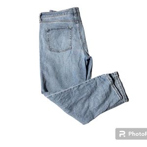 Wild Fable High Rise Straight Leg Light Blue Jeans w/ stretch Button fly Size 14